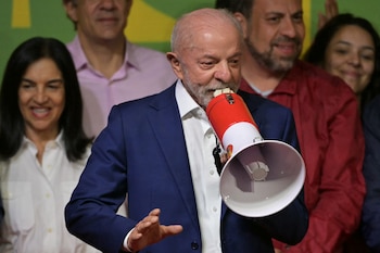 Lula da Silva habla ante sus seguidores tras las elecciones en Brasil