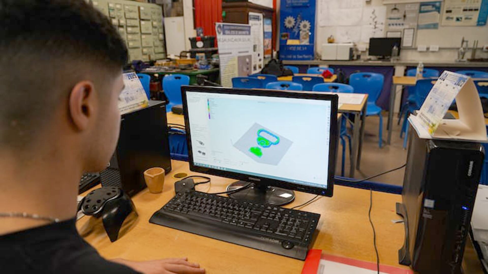Los estudiantes participaron en todas las etapas, desde la investigación y el diseño hasta el modelado digital y la fabricación mediante impresión 3D (Escuela Técnica Nº 32 General José de San Martín)