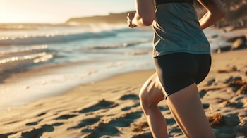 La playa a primera hora