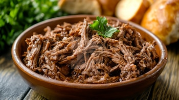 La bondiola desmechada se puede