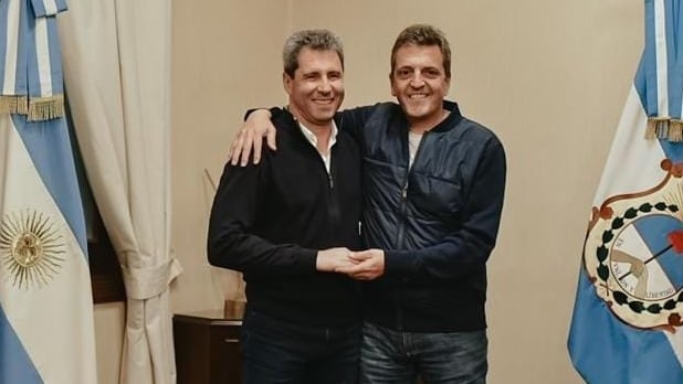 Sergio Uñac y Sergio Massa, dos de los dirigentes que van a estar en la negociación final del peronismo el año que viene