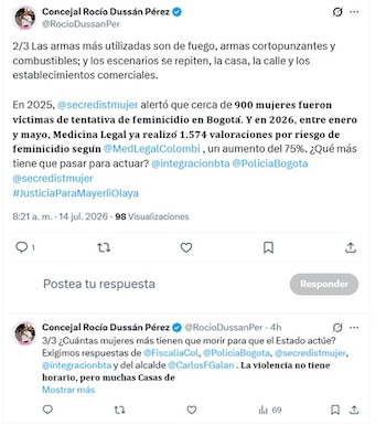 - crédito @RocioDussanPer/X