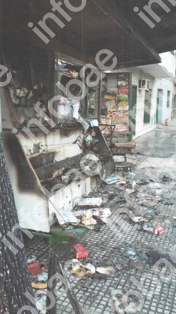 Fuego, cenizas y una condena millonaria: el colectivo que se prendió fuego en Flores y destruyó un puesto de diarios
