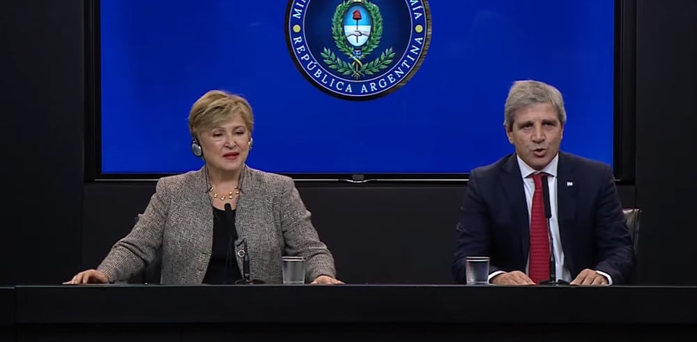 Kristalina Georgieva celebró la acumulación de reservas por parte del Banco Central: “Sigan comprando”