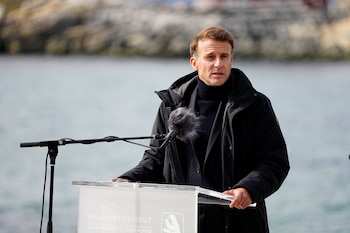 Macron visitó Groenlandia en junio del año pasado (Ritzau Scanpix/Mads Claus Rasmussen via REUTERS)