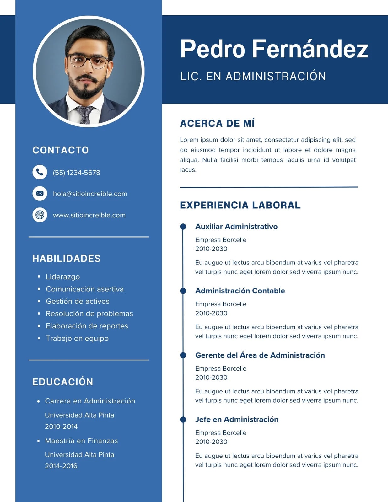 Ejemplo de un buen CV. Foto: Canva