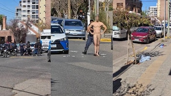 La policía debió intervenir para reducir al hombre y restablecer el orden en el lugar