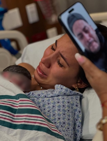 La emoción de Samahara Lobatón