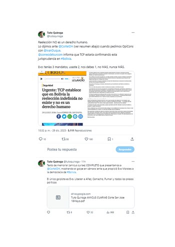 Los mensajes de Jorge Quiroga