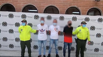 Algunos de los sujetos capturados