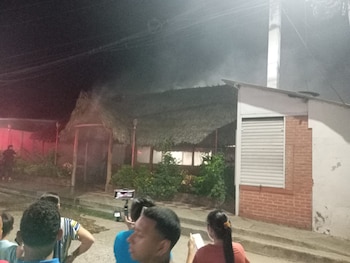 Así quedó el restaurante después