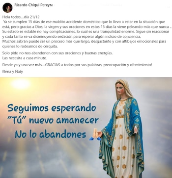 El mensaje compartido por la