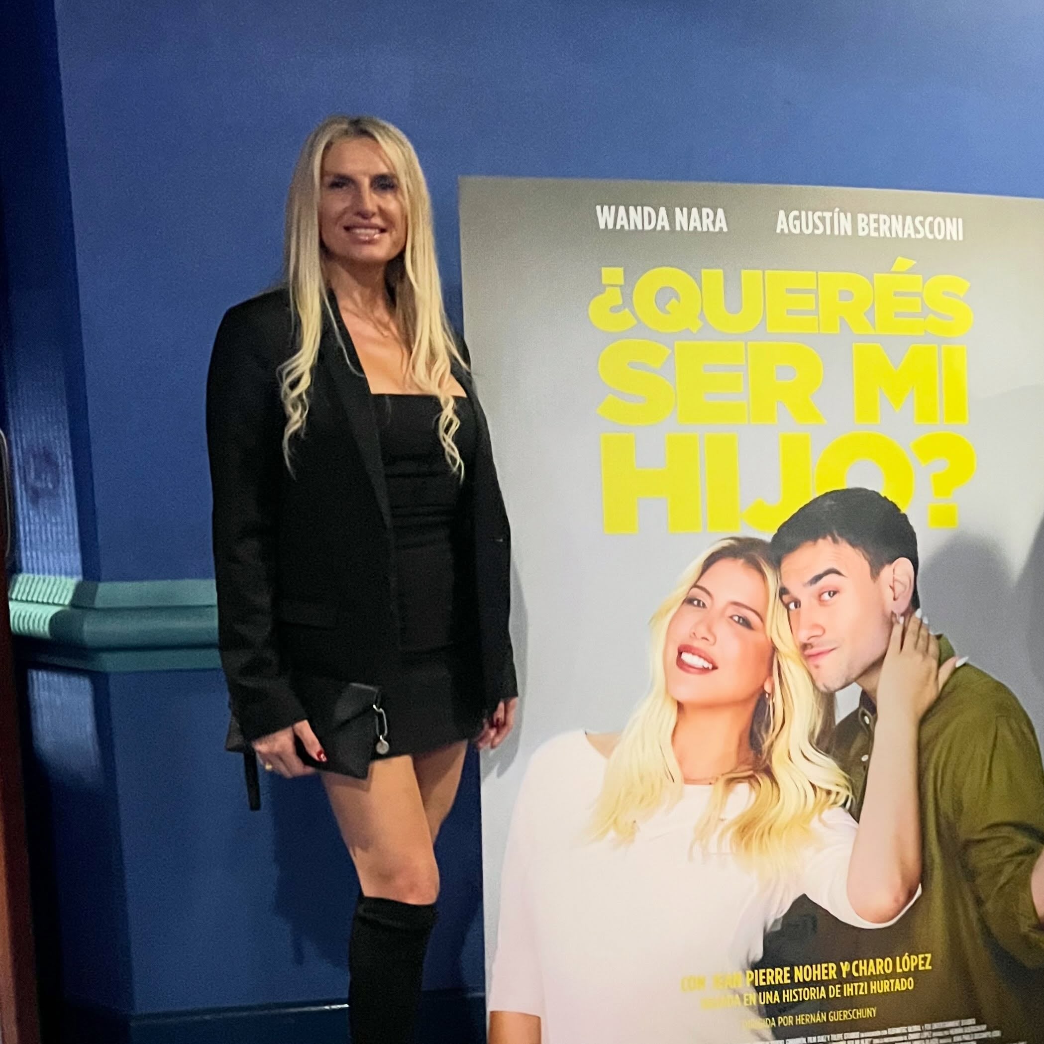 La asesora inmobiliaria acompañí a su pareja al estreno de la película de Wanda Nara y Agustín Bernasconi (Instagram)
