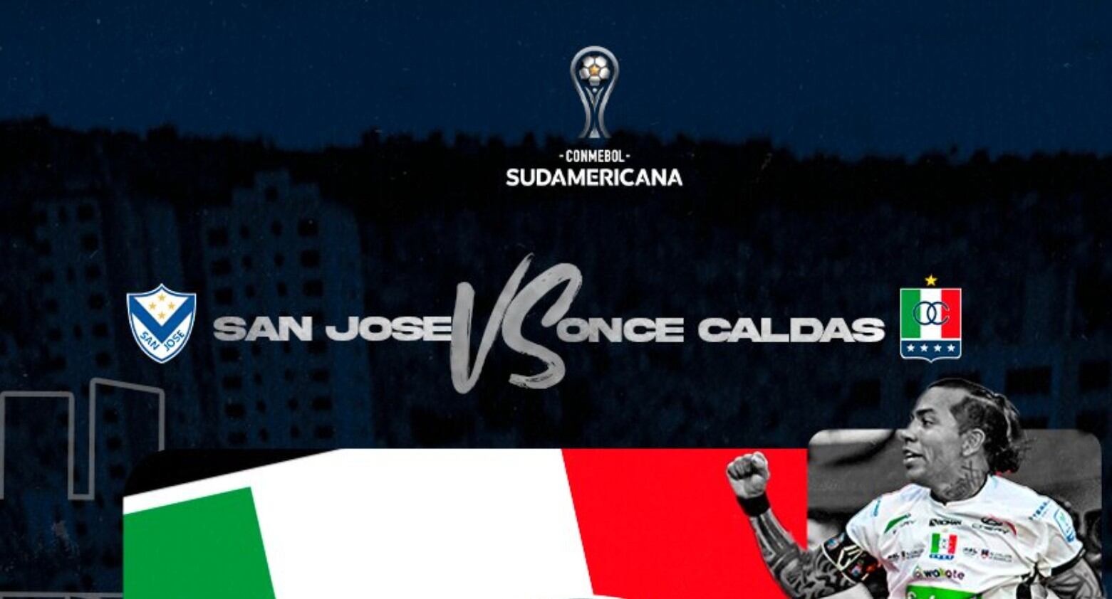 Once Caldas visita al Gualberto Villarroel San José, en la tercera fecha de la fase de grupos en la Copa Sudamericana - crédito Dimayor