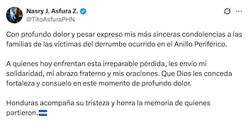 El mandatario envió un mensaje de solidaridad tras la tragedia. (FOTO: X)