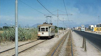 Foto a color del tranvía