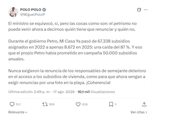 Miguel Polo Polo y sus nuevos ataques a Gustavo Petro