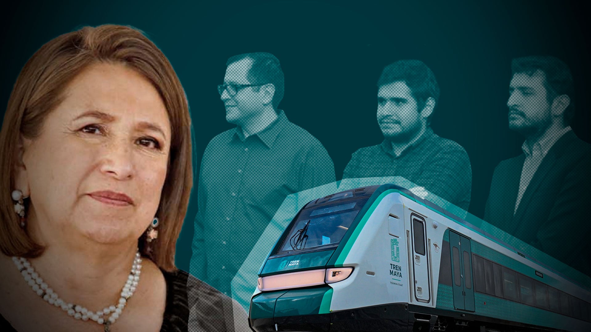 Xóchitl Gálvez acusó que los hijos del exmandatario tienen negocios en el Tren Maya y la refinería. | Jovani Pérez