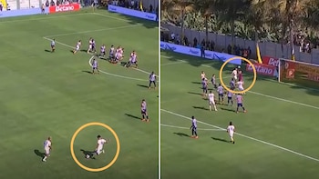 El centro de Paolo Reyna y el cabezazo de Matías Almirón ante la salida en falso de Alejandro Duarte en Juan Pablo II vs Alianza Lima.