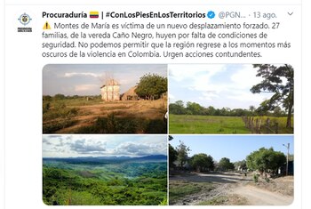 Montes de María es víctima