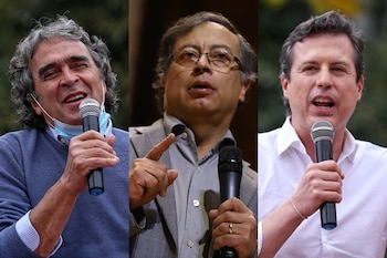 Fajardo, Petro, Galán Foto: Colprensa