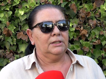 María del Monte, en una