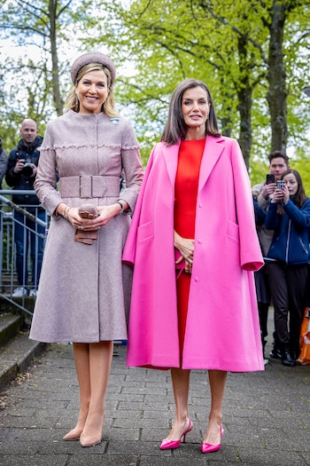 Letizia en compañía de Máxima