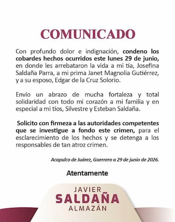 Comunicado Oficial.