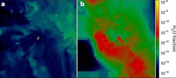 Vapor de agua en halos