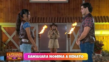 Samahara Lobatón elogia a Renato Rossini Jr. y genera revuelo por su relación con Youna. Captura: La Granja Vip.