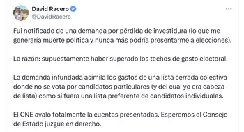 El representante David Racero aseguró