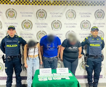 Operativo en Girardot permitió la incautación de dos millones de pesos en moneda falsa destinada a actos ilícitos - crédito Policía Cundinamarca