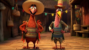 Imagina a los inolvidables pollitos