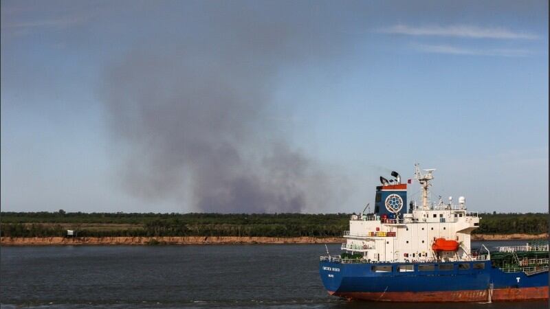 Entre Ríos y Santa Fe trabajan en conjunto ante los nuevos incendios en el Delta detectados por imágenes satelitales (Foto: Rosario3)