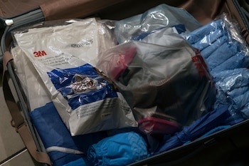 Vista del equipo de protección