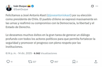 Con este mensaje, el expresidente