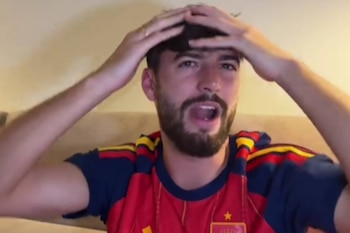 Carlos García, en su vídeo de TikTok.