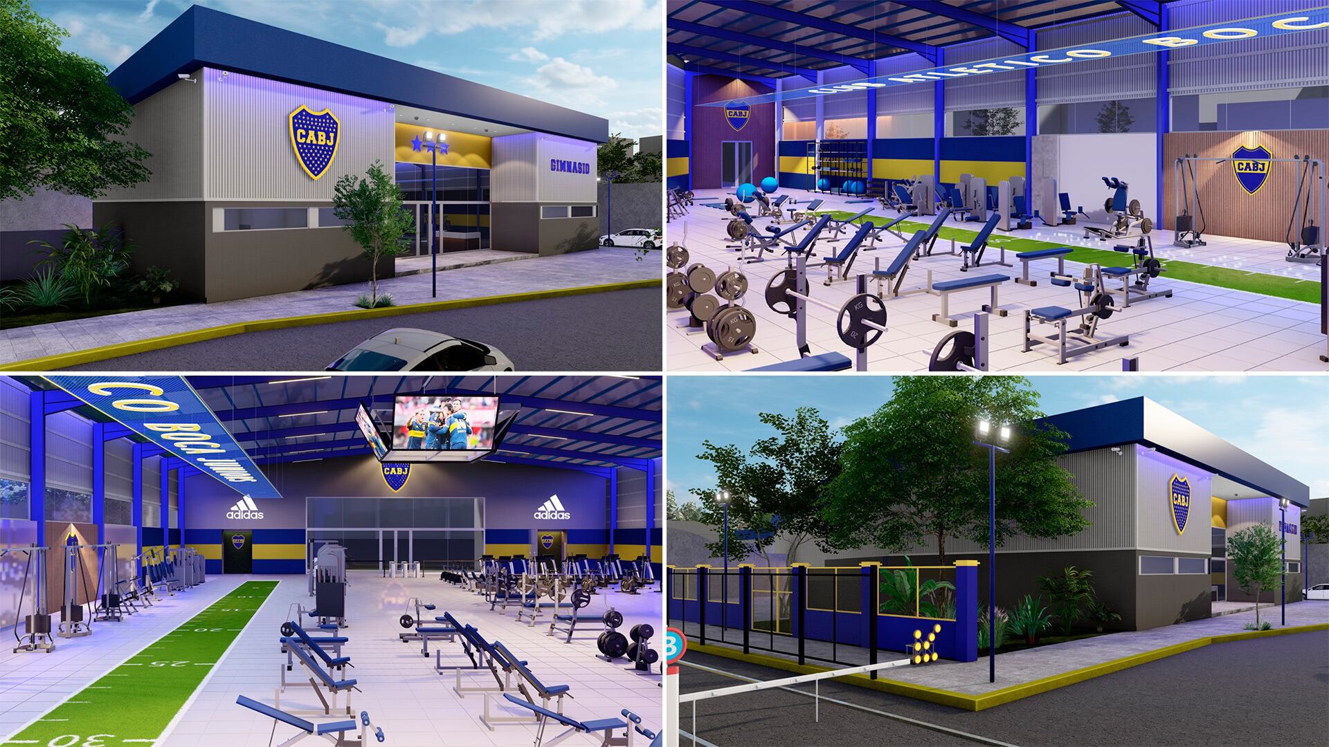 Así será el gimnasio para los socios de Boca Juniors