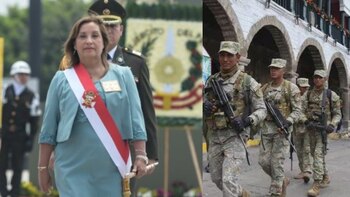 Dina Boluarte en aniversario de