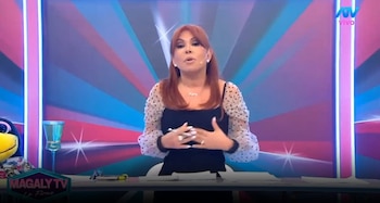 Renzo Costa ya no está soltero: se casó con Thalía Alva y Magaly revela cuándo será la boda religiosa. Captura: Magaly TV La Firme.