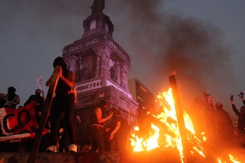 La protesta contra la violencia