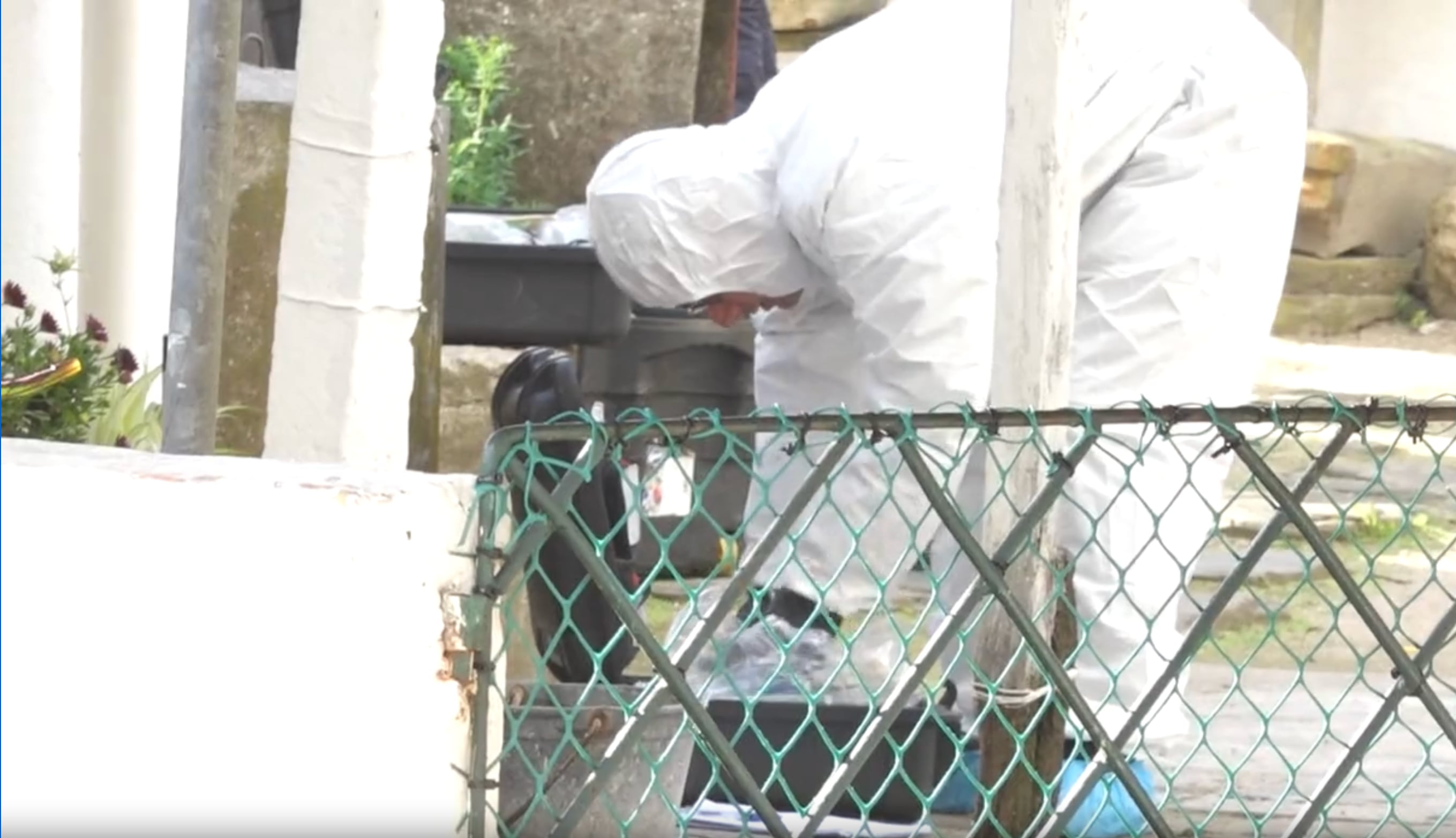 Escena del crimen en Cardal, un pequeño pueblo de Florida (Tv Florida)