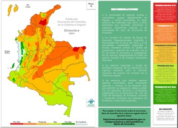 Las condiciones para incendios son