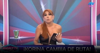Korina Rivadeneira es captada con acompañante mientras realiza trámites y almuerza: Magaly revela detalles. Captura: Magaly TV La Firme.