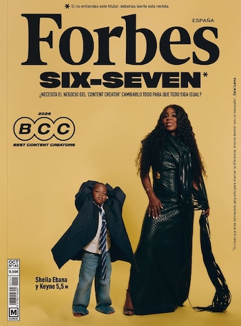 Sheila Ebana es portada de Forbes junto a su hijo pequeño, Keyne. (Forbes)
