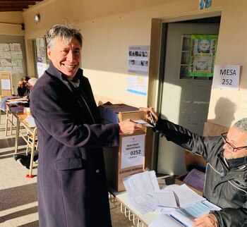 Fabián Gianola votó en el