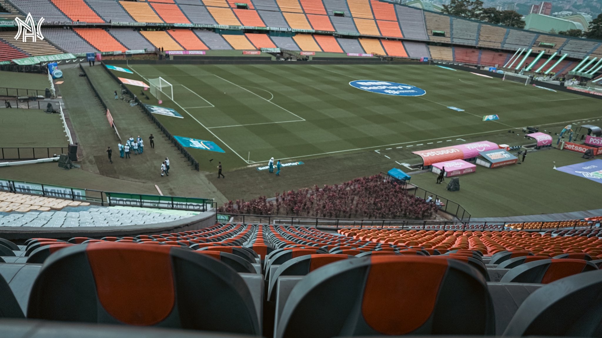Así se encuentra el estadio Atanasio Girardot, de cara al partido de vuelta por la final de la Copa Colombia - crédito Atlético Nacional