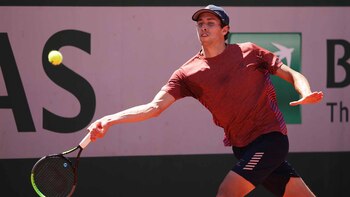 Guido Pella en acción en