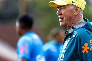 Carlo Ancelotti aseguró la presencia de Neymar en la Copa del Mundo (EFE/ Antonio Lacerda)