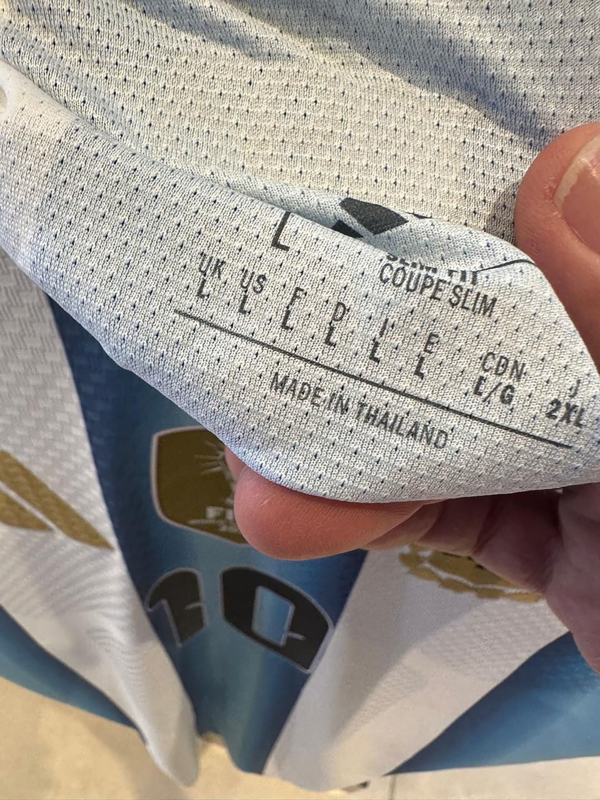 Camiseta selección Drescher (Imagen Ilustrativa Infobae)